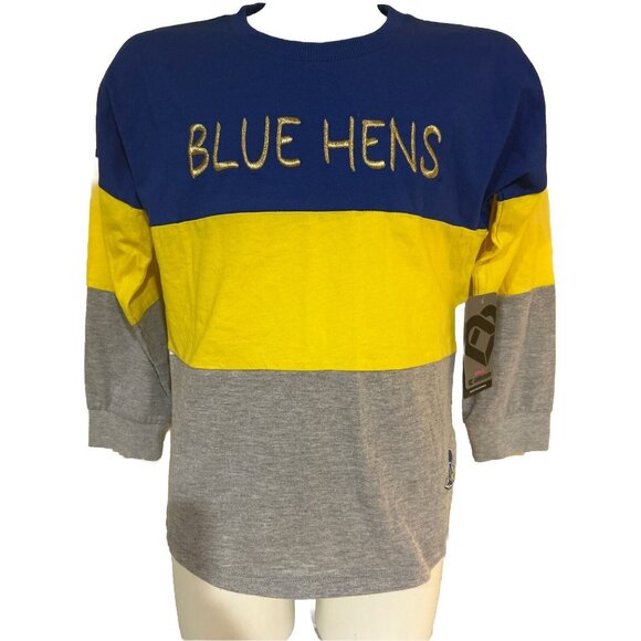 Colosseum Other - NEW Delaware Fightin' Blue Hens Colosseum LS Colorblock Shirt Youth M 7-8